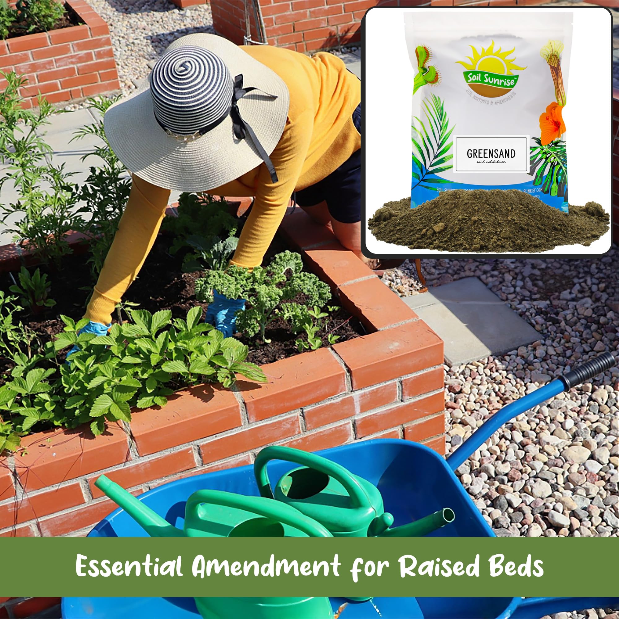 Soil Sunrise blended into potting mix demonstrating improved soil structure quickly
