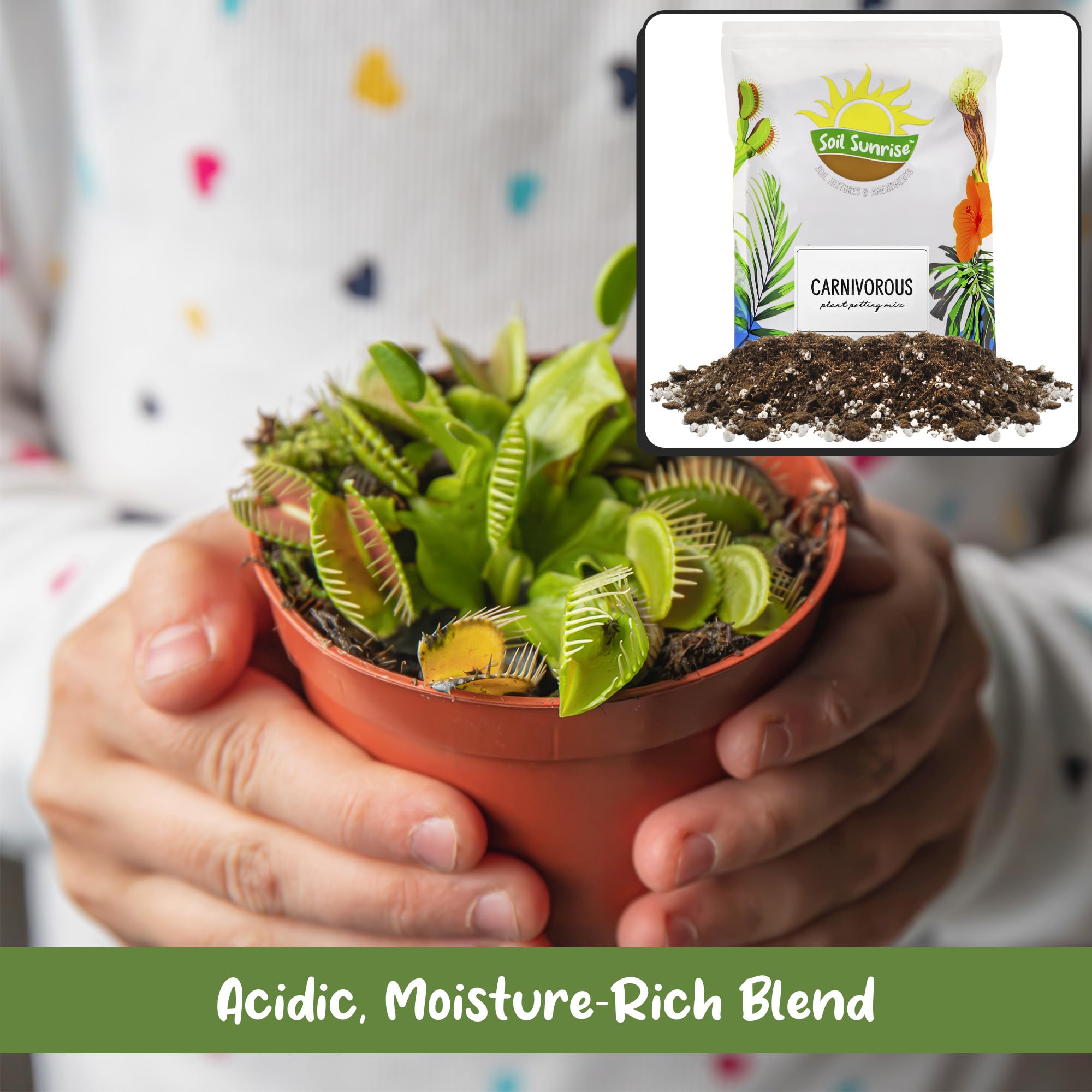 Soil Sunrise perlite detail highlighting aeration and root oxygenation benefit