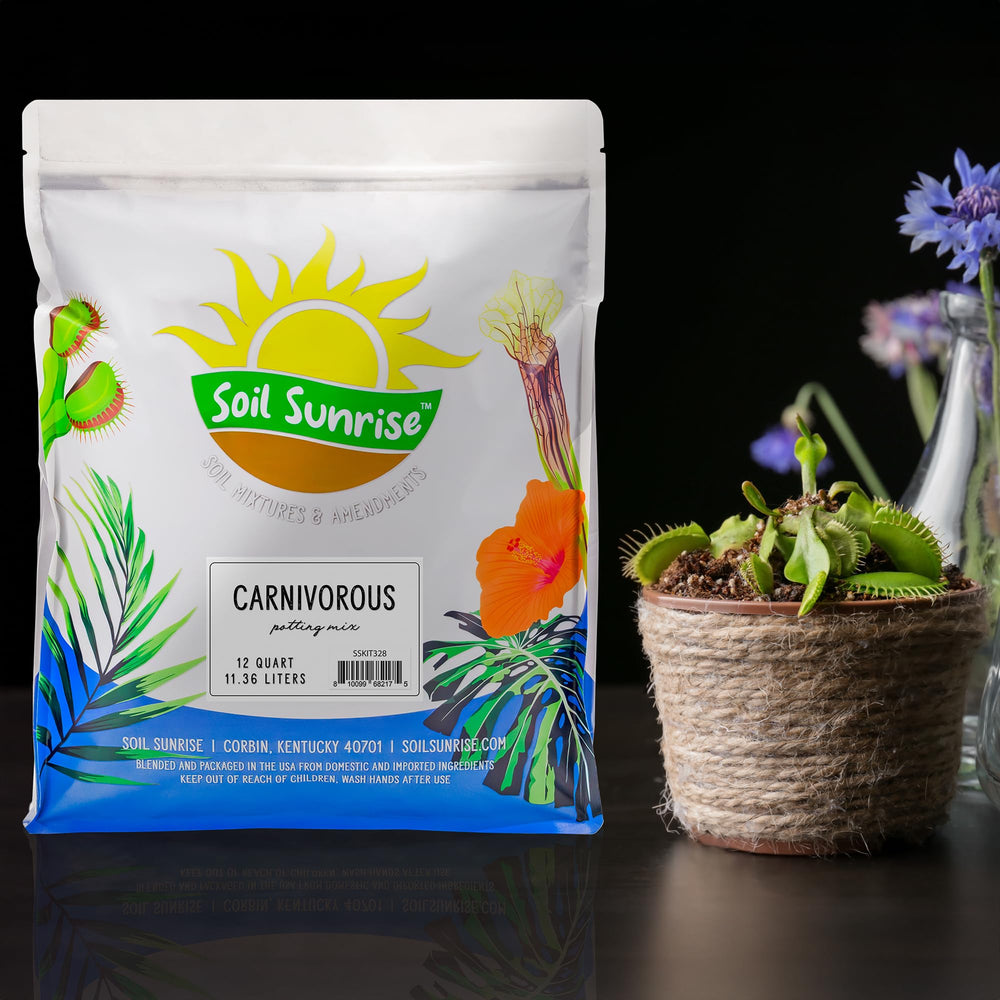 Soil Sunrise close-up texture of peat and perlite for improved drainage