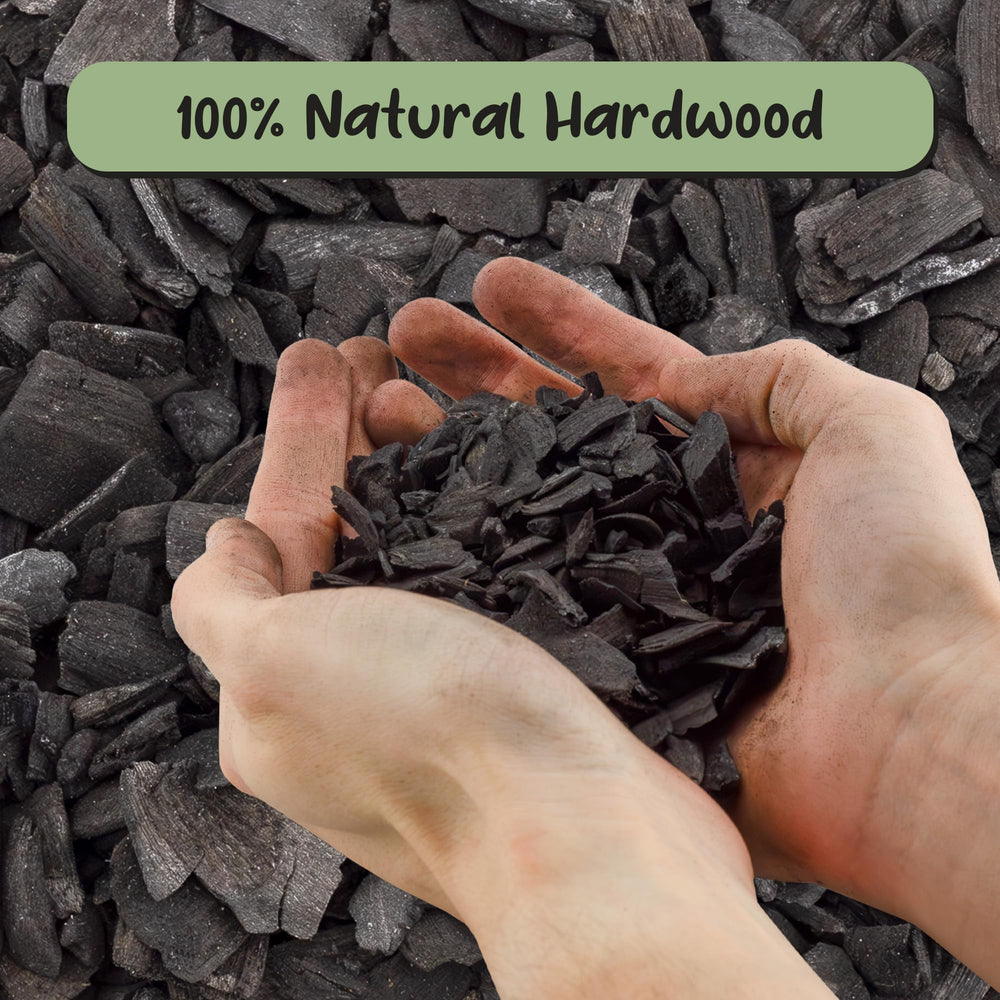 Soil Sunrise charcoal texture detail highlighting hardwood structure and long-lasting porosity