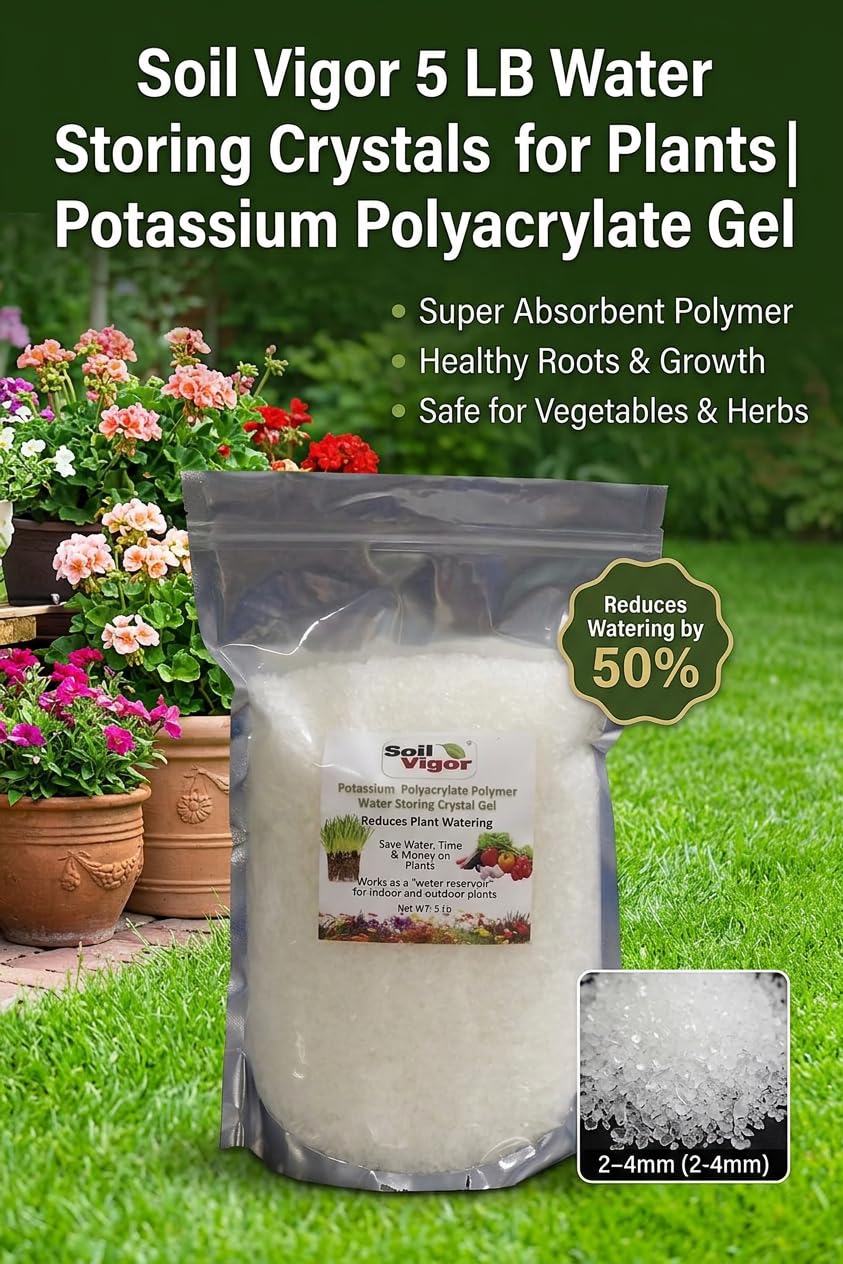 Soil Vigor hydrated gel detail demonstrating moisture retention benefit