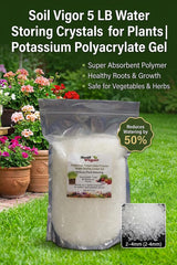 Soil Vigor hydrated gel detail demonstrating moisture retention benefit