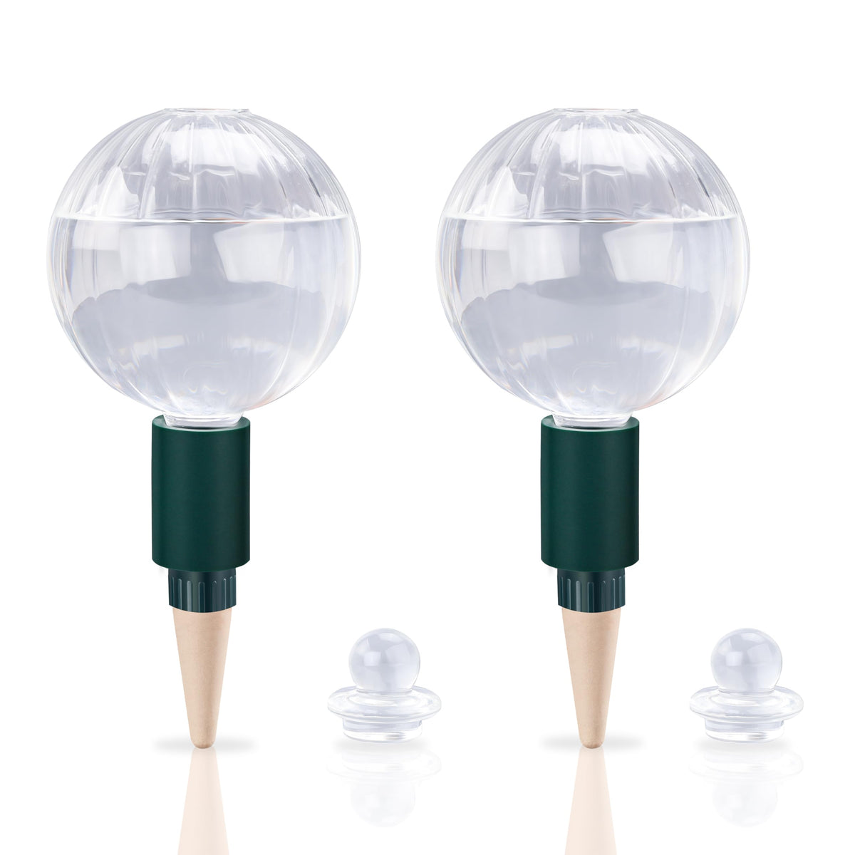 Soilagua front view globe showing elegant reservoir and easy refill benefit