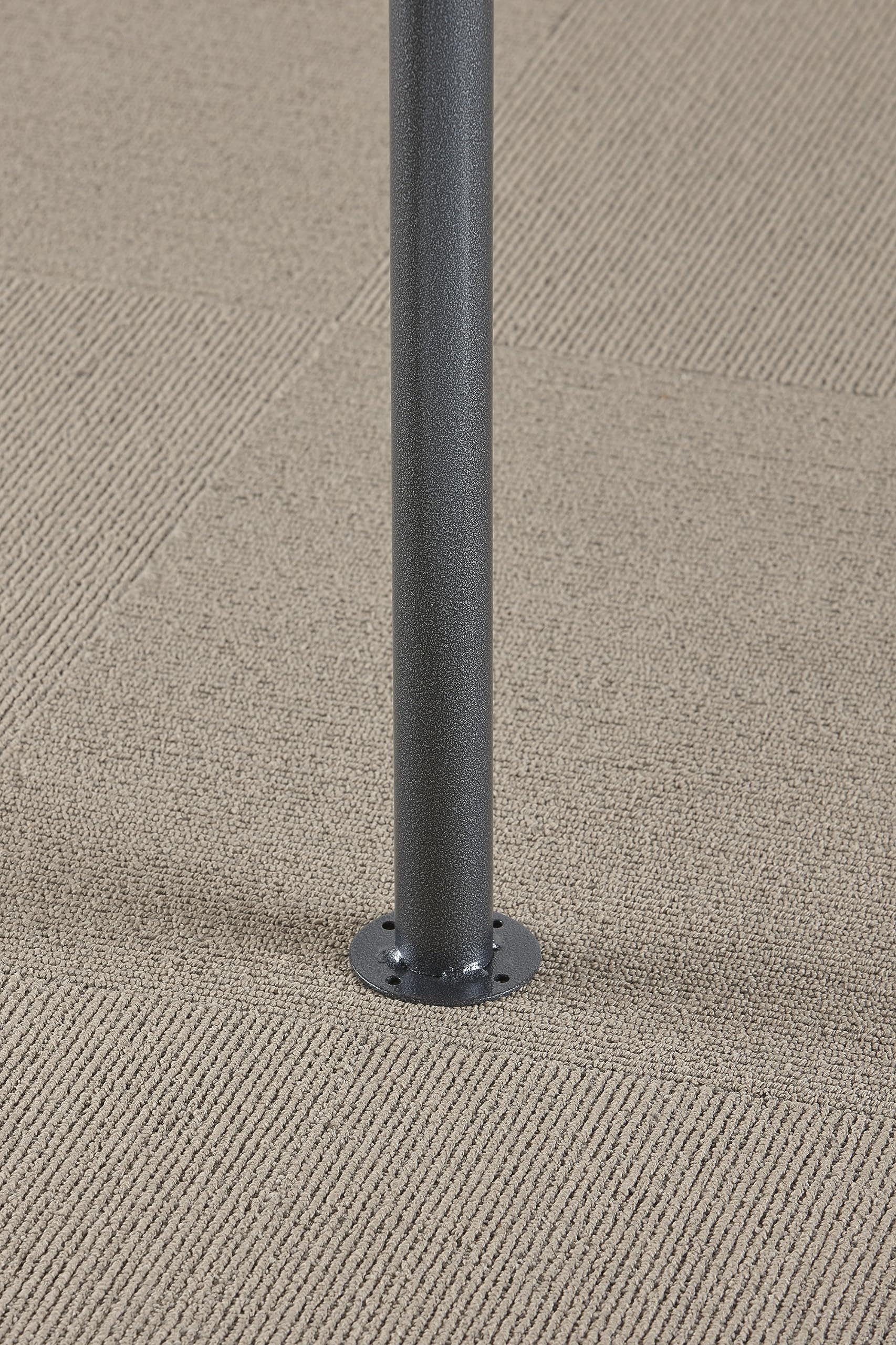 Sojag winter support post side profile next to gazebo showing added stability benefit