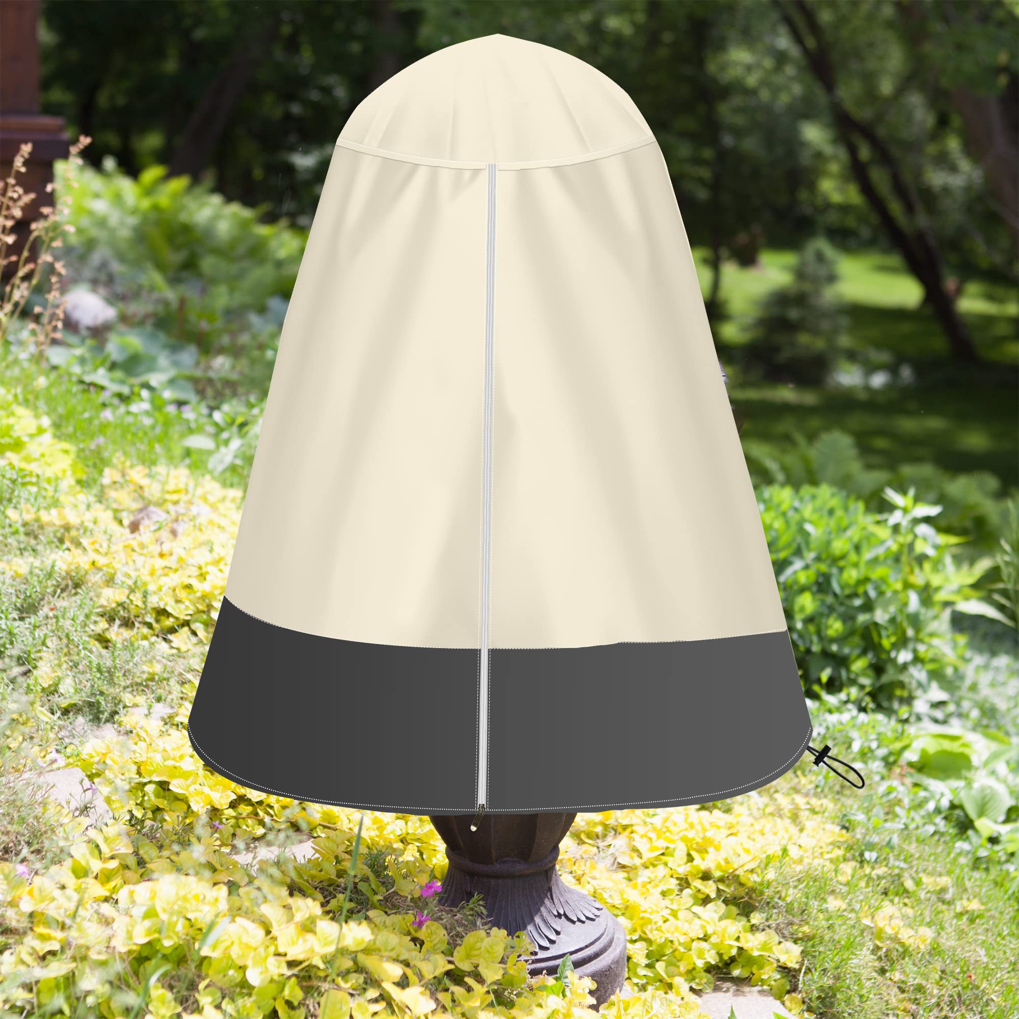 SOKINGCOVER cover beside garden chair showing 36x42 size scale for fitting