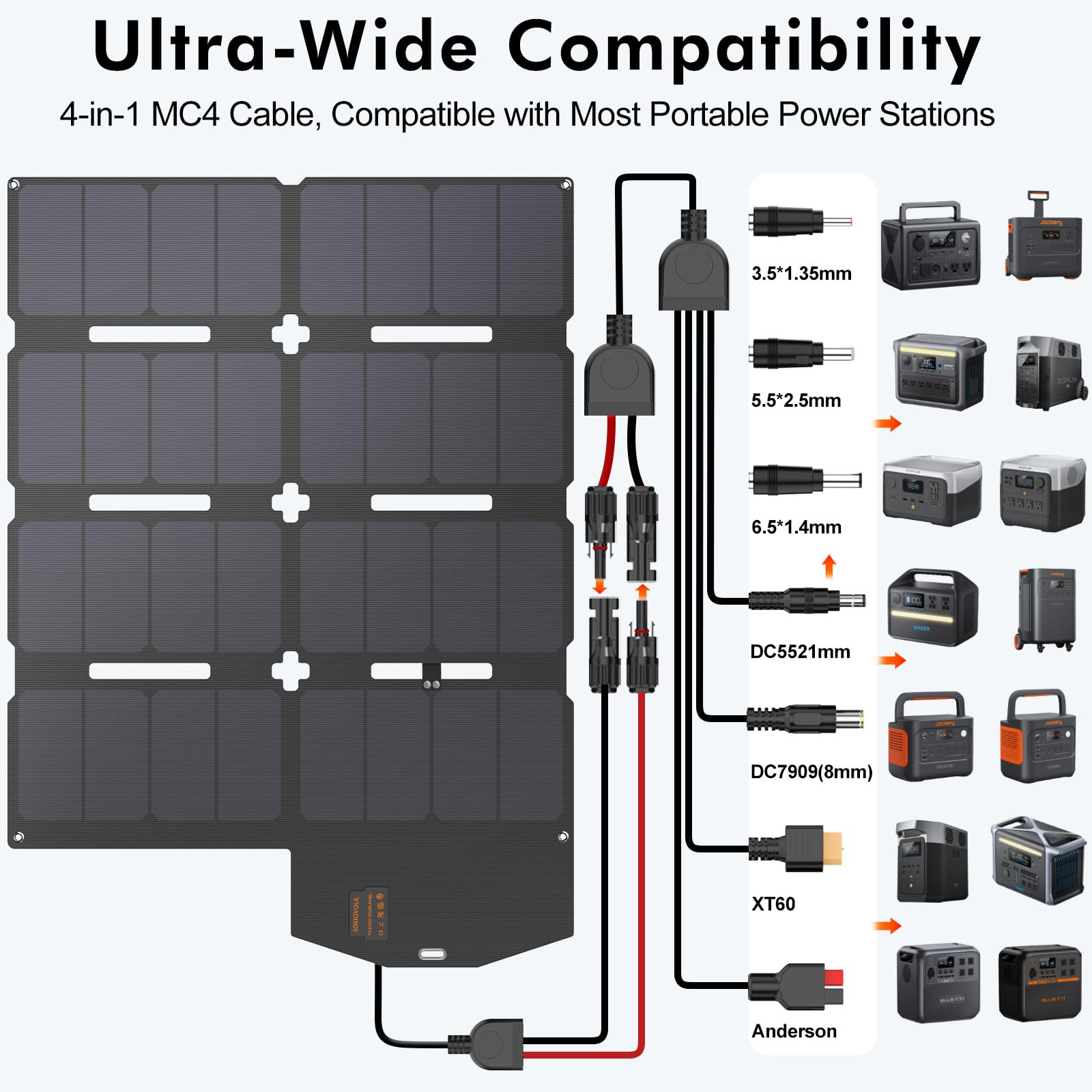 SOKIOVOLA panel stored in included carry bag for tidy transport and protection
