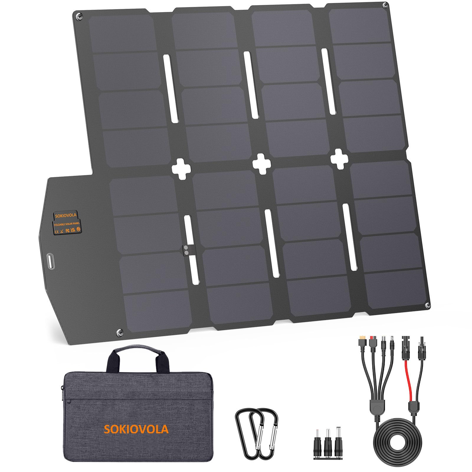 SOKIOVOLA folded front view showing compact portability and easy transport