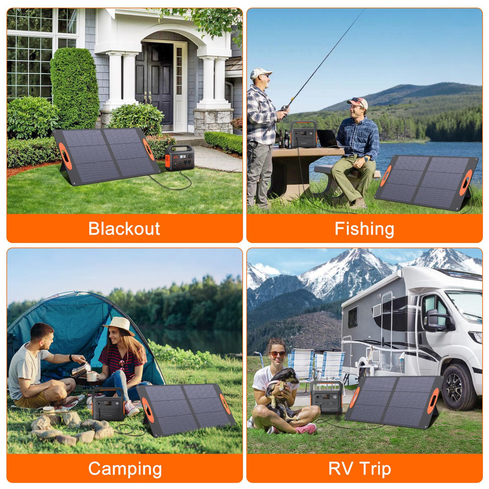 SOKIOVOLA mounted at campsite powering devices showing outdoor convenience benefit