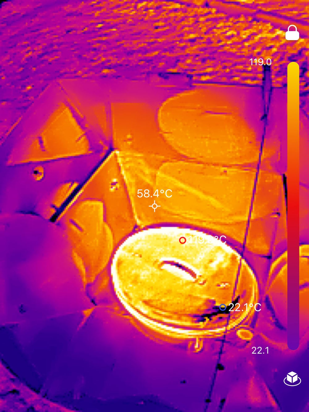 SOL COOK reflective panel detail focusing sunlight and increasing cooking speed