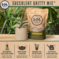 sol soils mixed texture overhead view showing gritty structure benefit