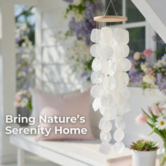 Solange & Frances close-up of capiz shells revealing natural texture and soft shine