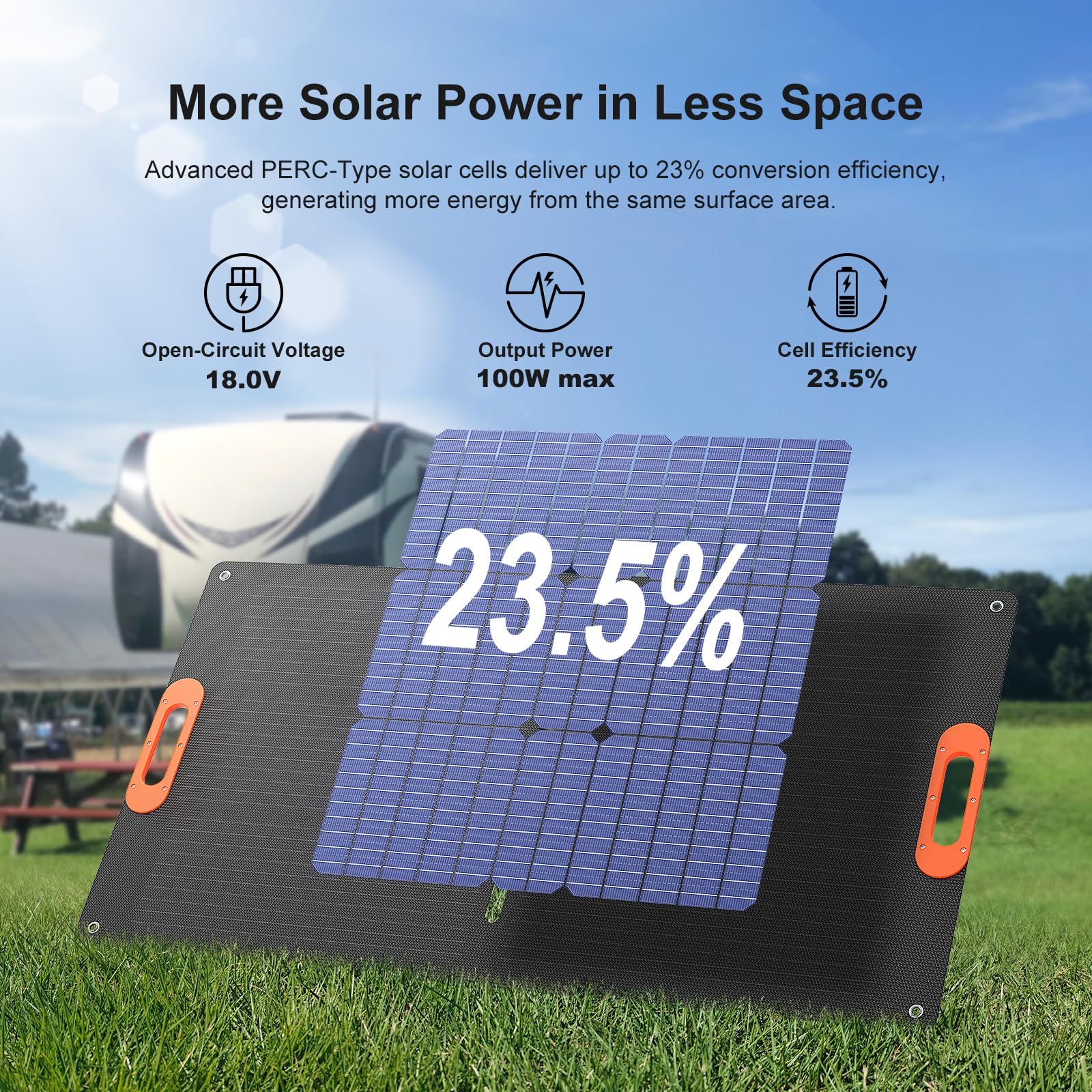 Solarapex adjustable kickstand angled for optimal sun exposure and higher energy yield
