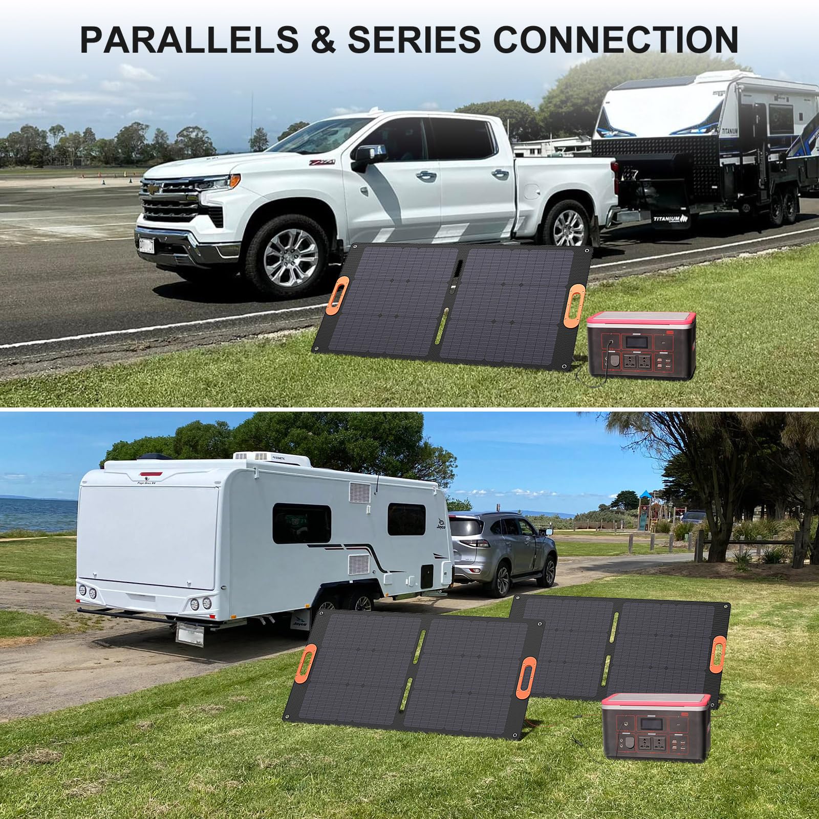 Solarapex panel powering a campsite setup demonstrating practical outdoor charging