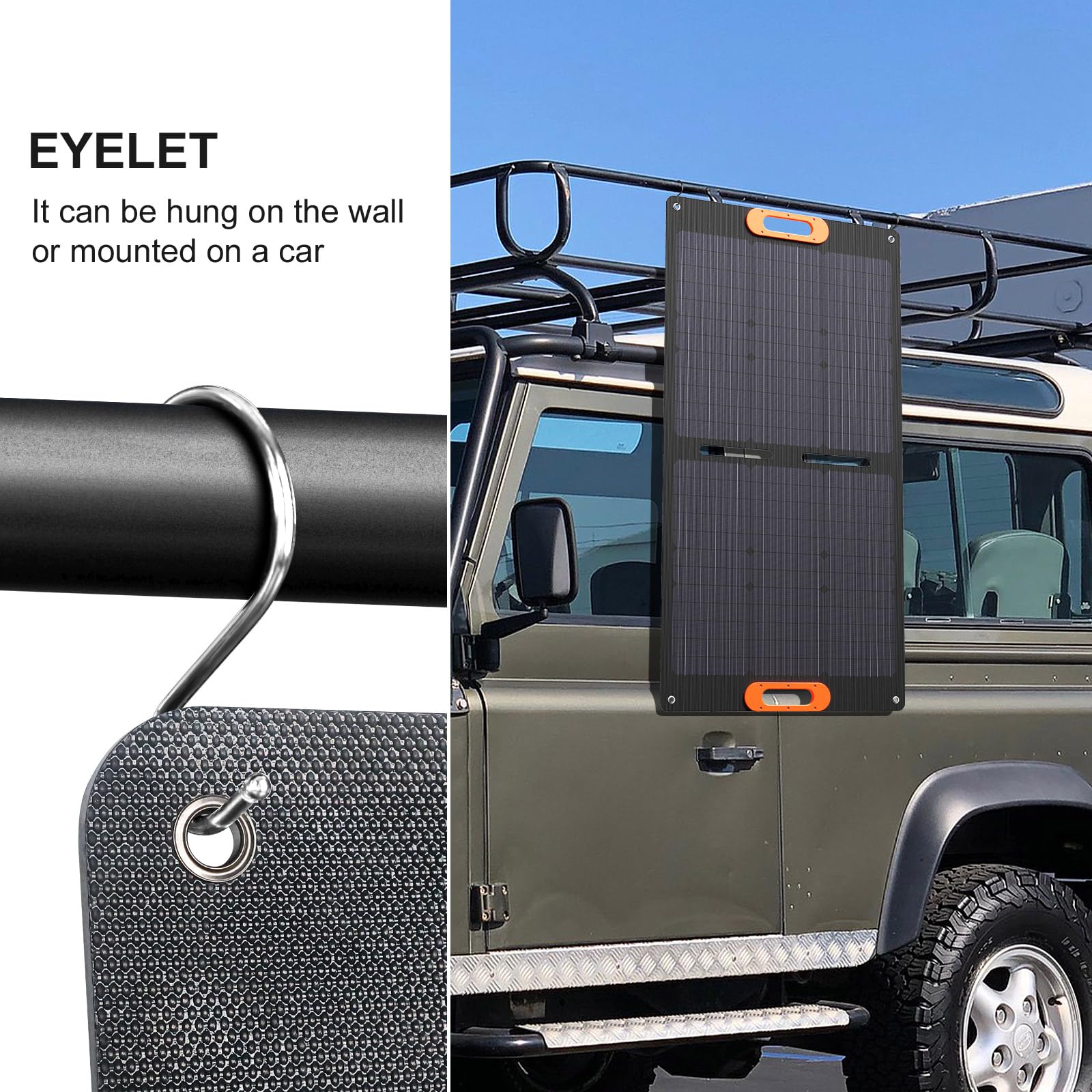 Solarapex next to a backpack illustrating lightweight 9.2 lb portability