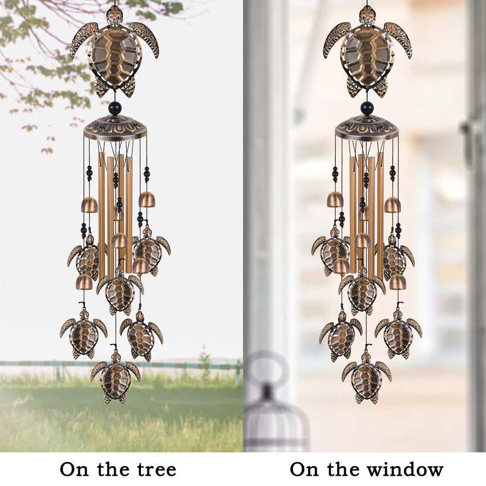 Solawindchime installed in garden benefit: enhances outdoor ambiance