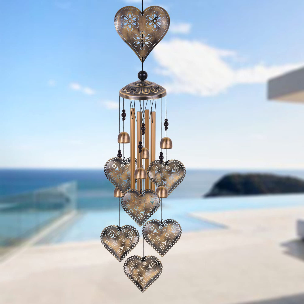Solawindchime placed in garden as memorial accent providing serene comfort