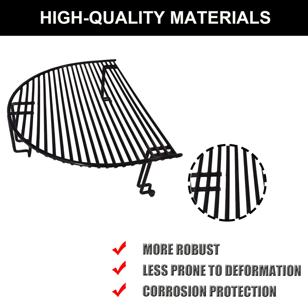 soldbbq close‑up of porcelain coating highlighting heat resistance and easy cleaning