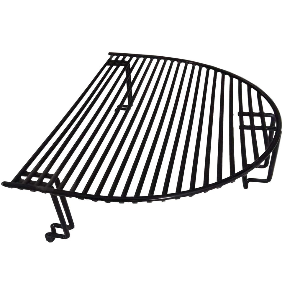 soldbbq two shelves in Primo Oval XL demonstrating expanded 400 to 680 square inch area