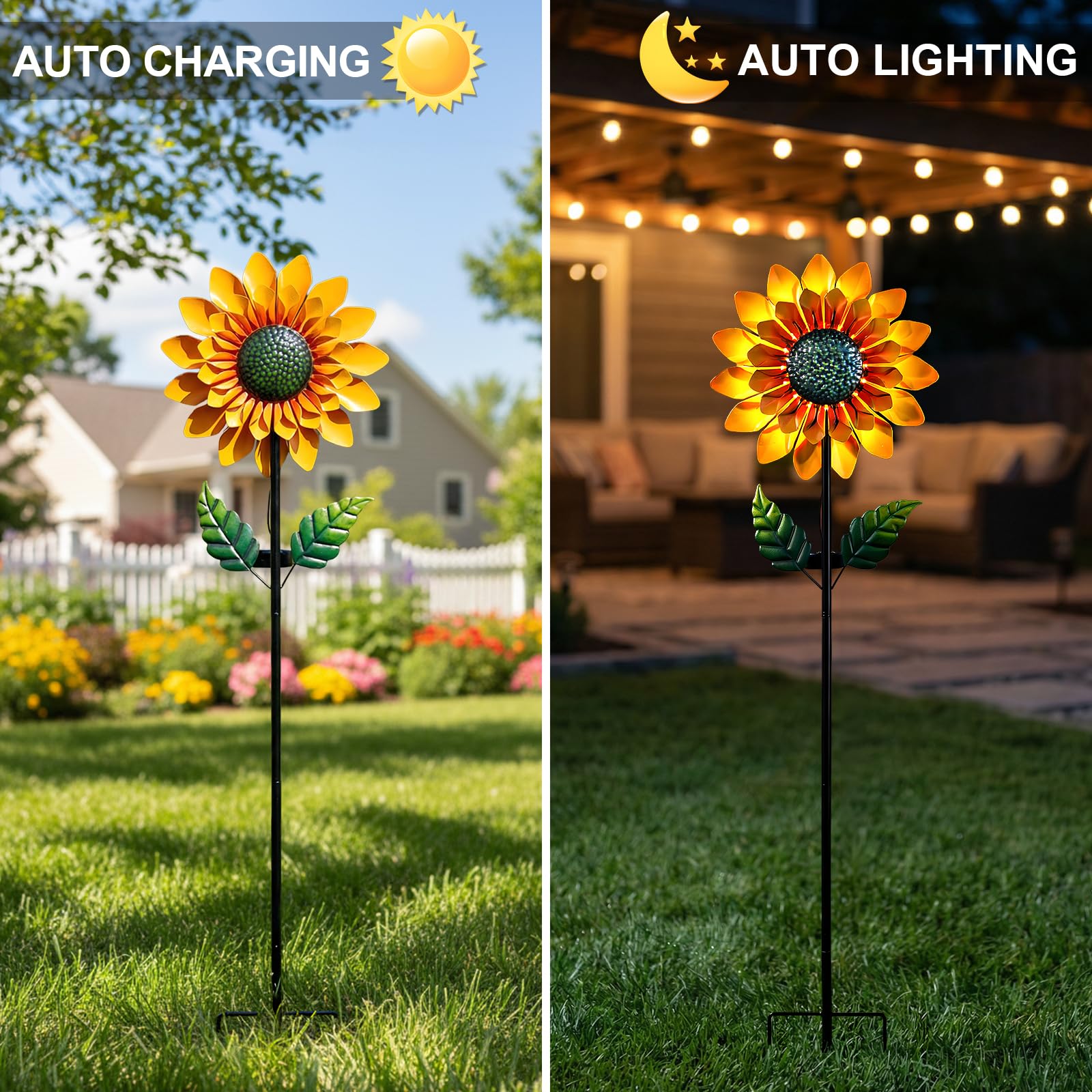 Solgicar close-up of double-sided sunflower blades highlighting smooth motion