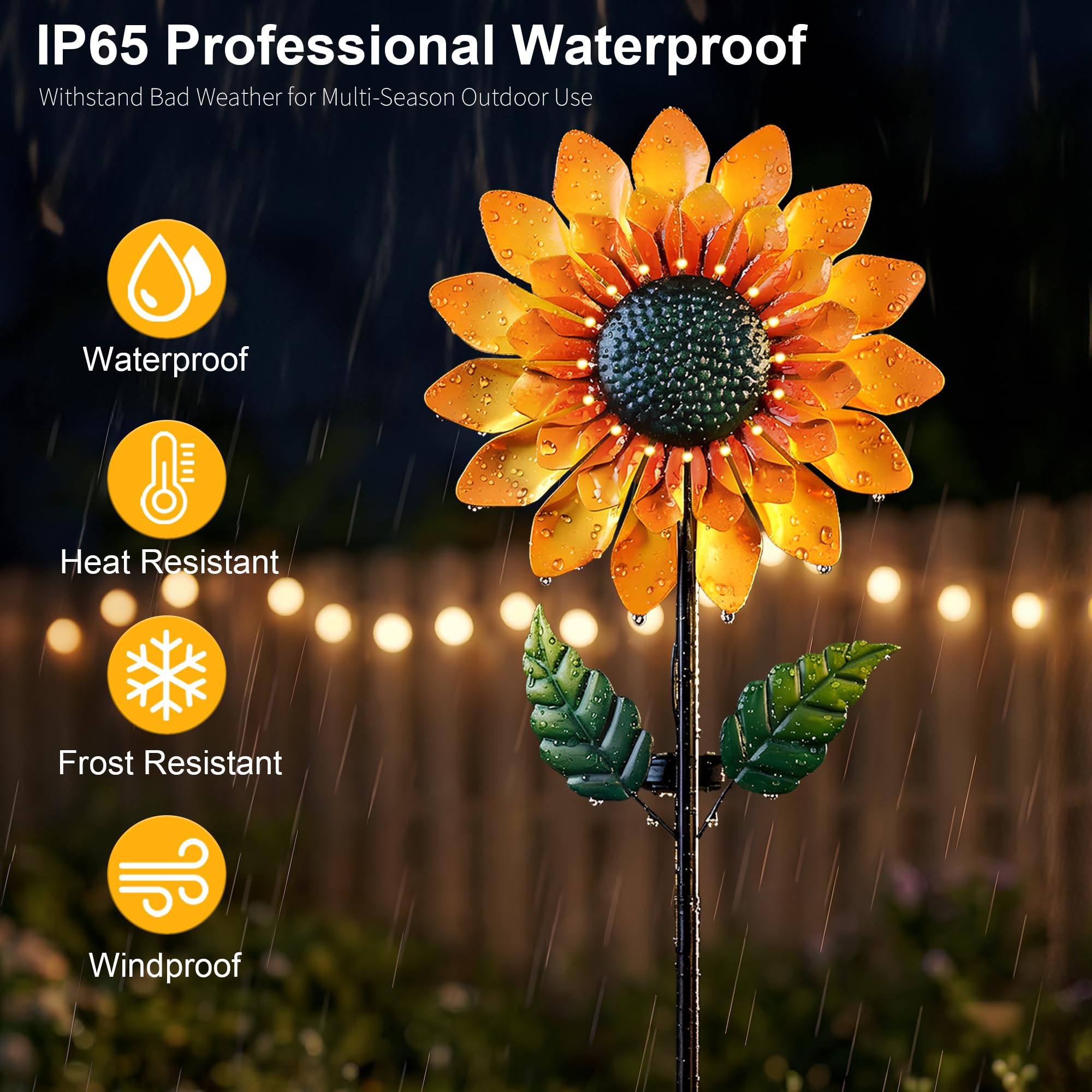 Solgicar LED nighttime glow illuminating garden and improving evening ambience