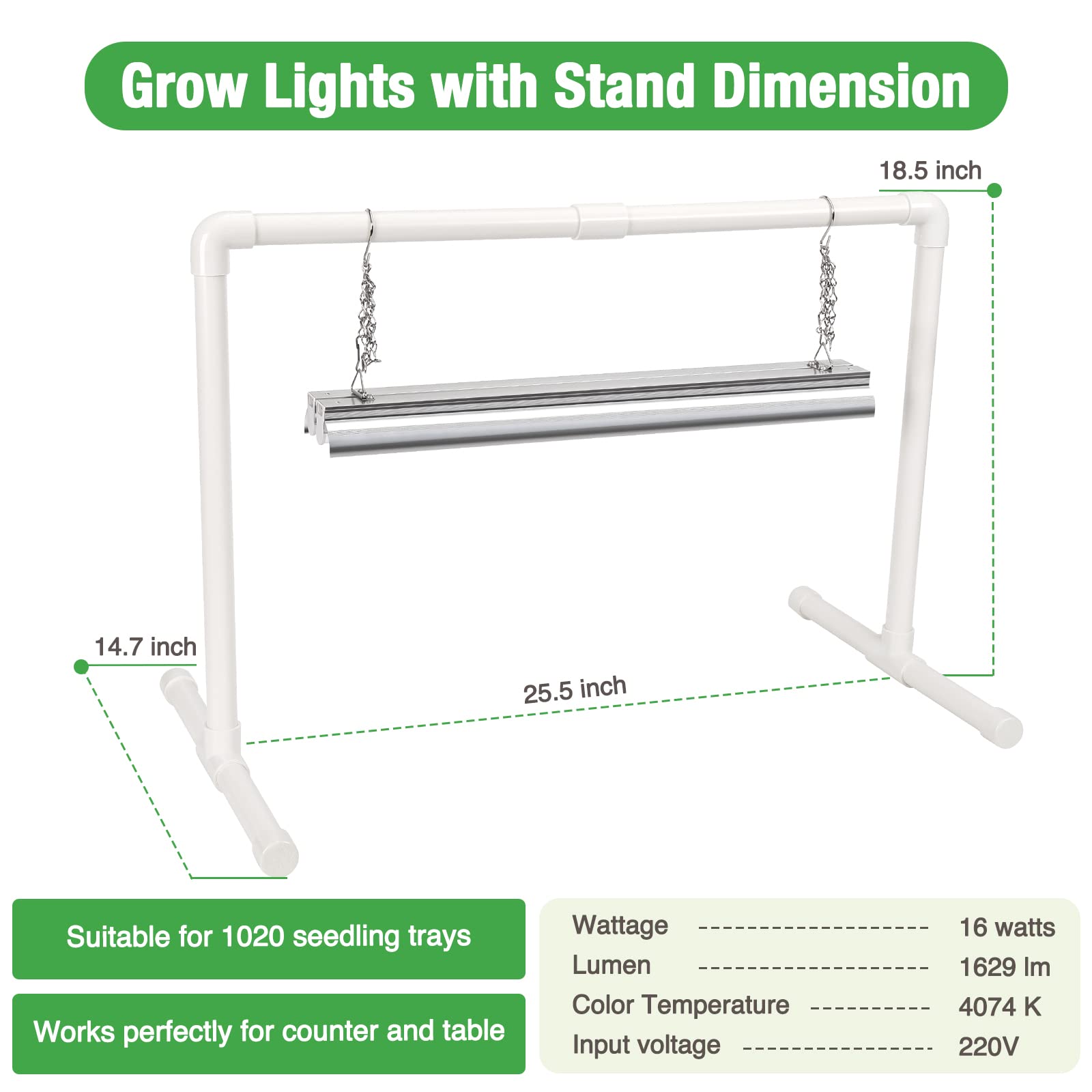 SOLIGT assembled on a tabletop showing compact footprint and easy placement benefit