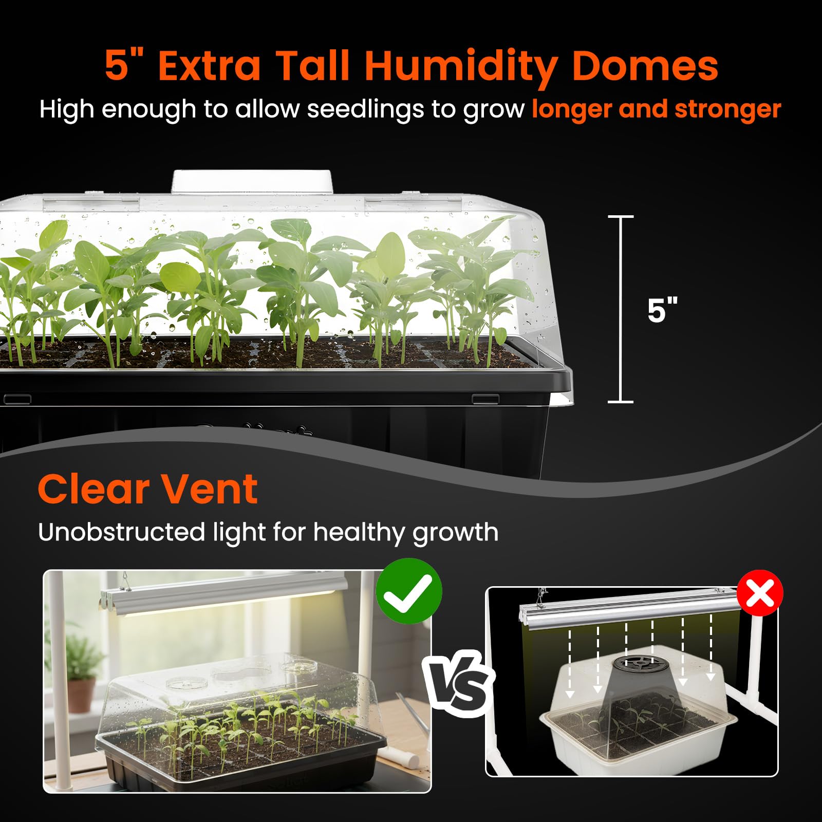 SOLIGT tray cell detail highlighting sturdy walls and easy soil placement benefit