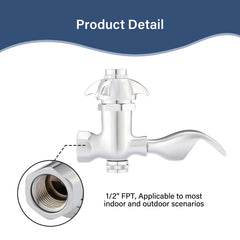 Solimeta faucet side profile installed on drinking station for compact, secure fit