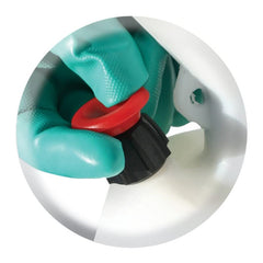 SOLO 211 easy-fill funnel top view demonstrating spill-free filling advantage