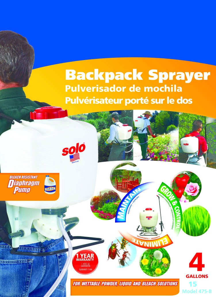 SOLO assortment of four nozzles displayed for adjustable spray versatility