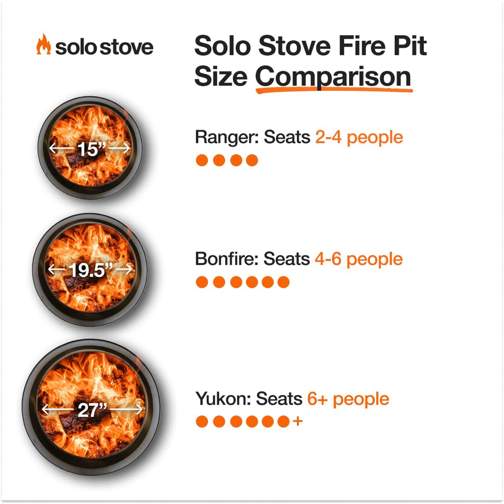 Solo Stove Bonfire removable ash pan closeup enabling quick, tidy cleanup
