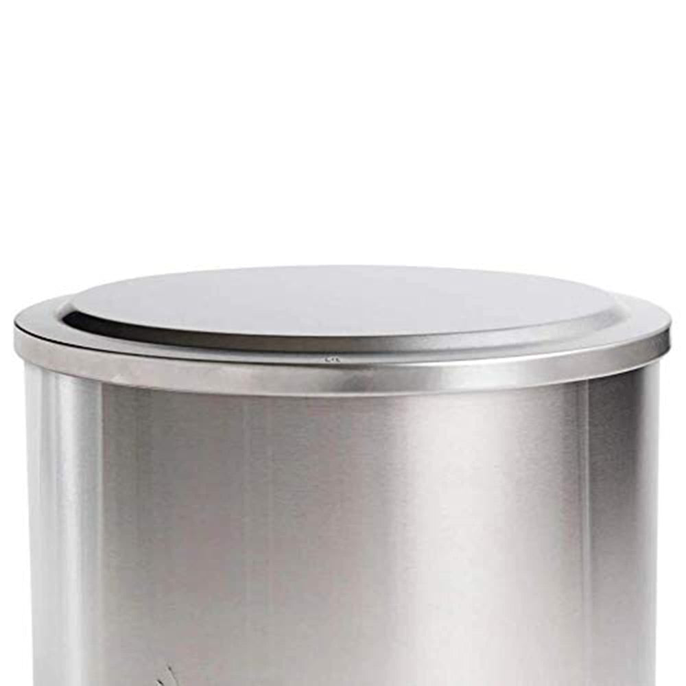 Solo Stove Bonfire lid placed on fire pit demonstrating precise fit and instant tabletop use