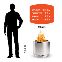 Solo Stove Bonfire spark shield detail containing embers for safer fires near guests