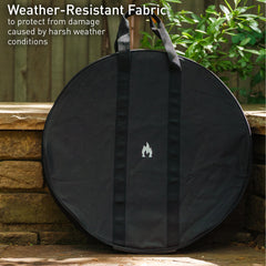 Solo Stove fabric close-up highlighting 600D durability and weather resistance