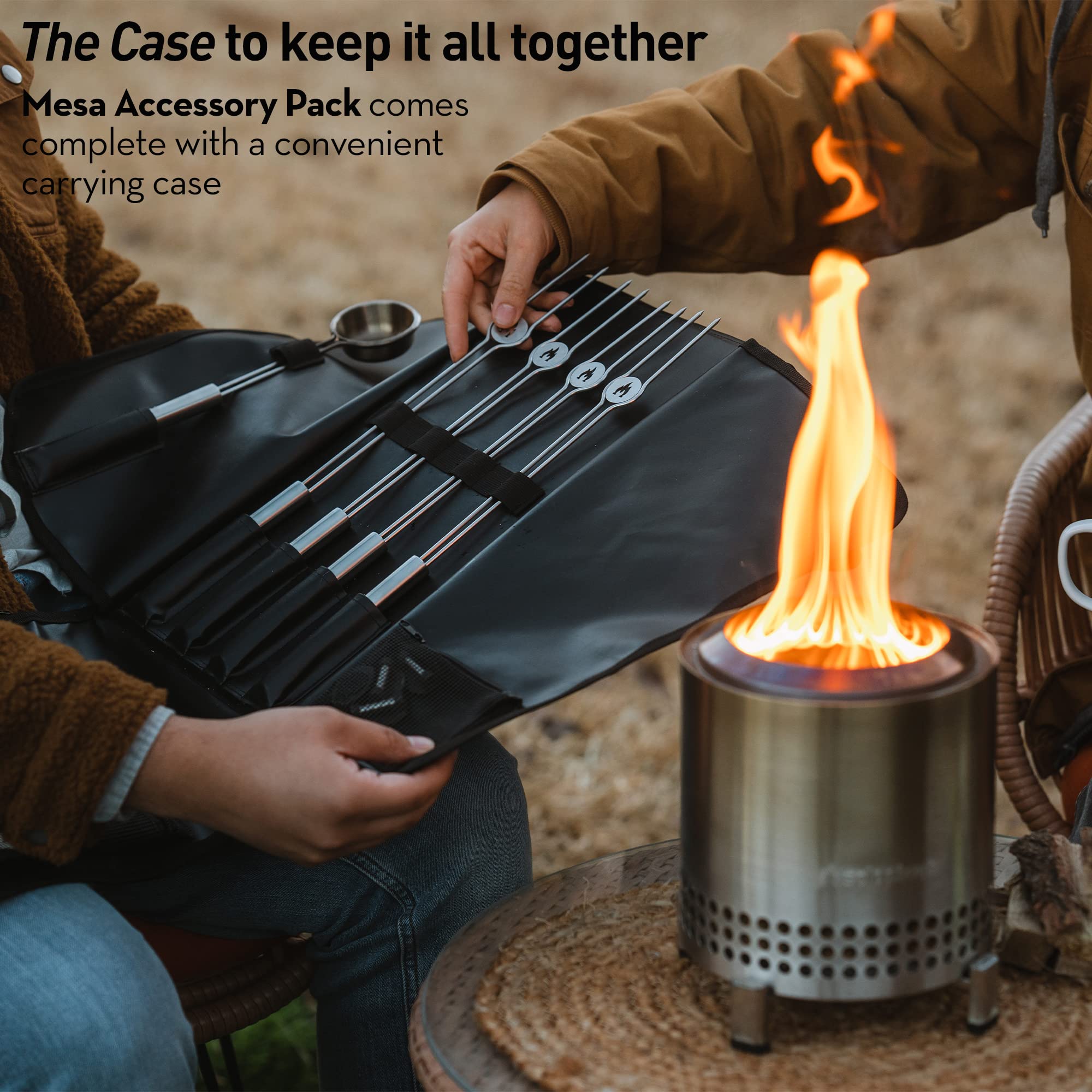 Solo Stove carry case packed with accessories for easy transport and clutter-free storage