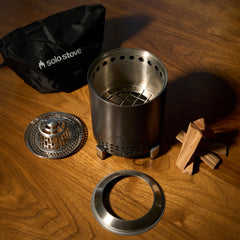 Solo Stove Mesa close-up of stainless steel surface highlighting durable finish
