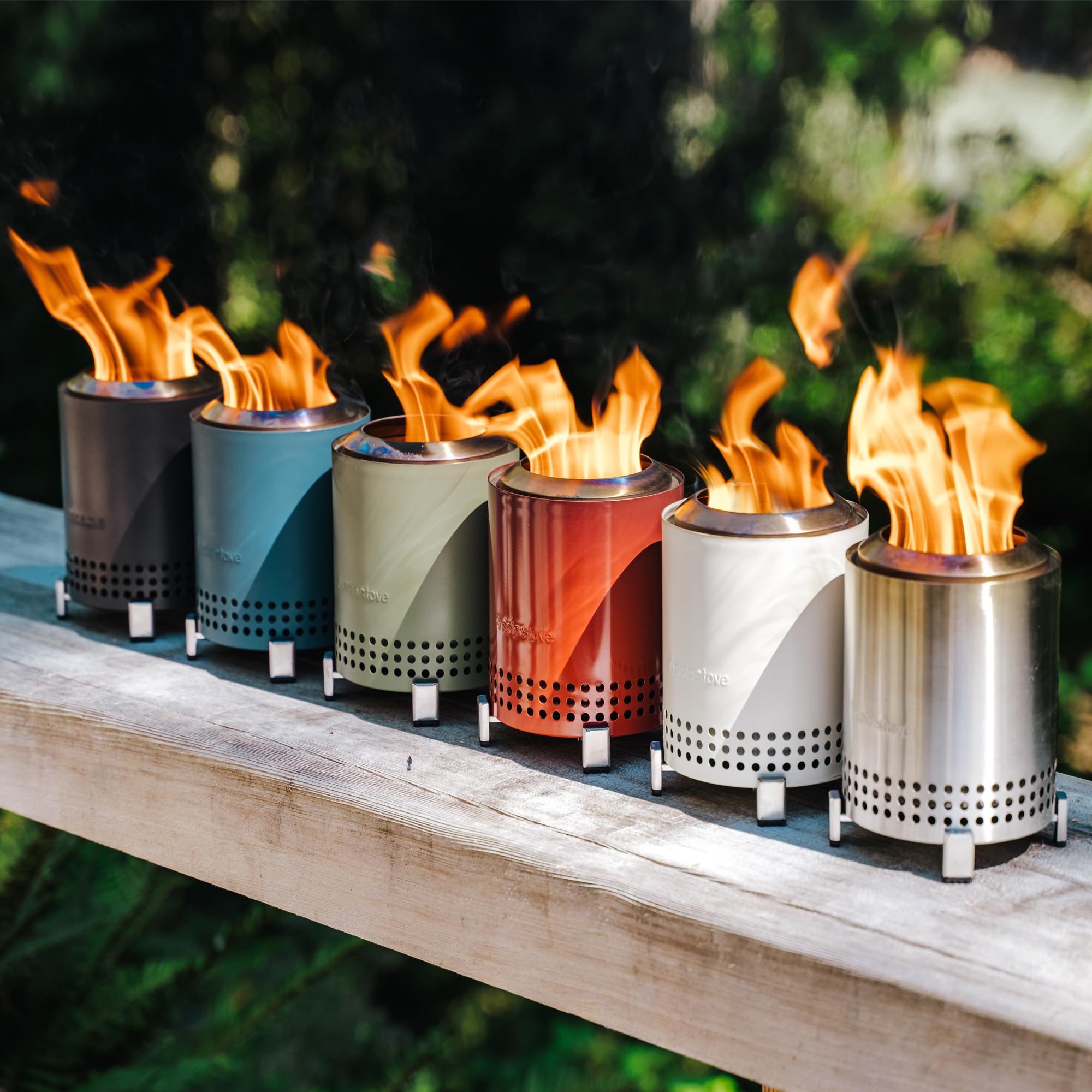 Solo Stove Mesa folded inside nylon carry bag for easy transport and storage