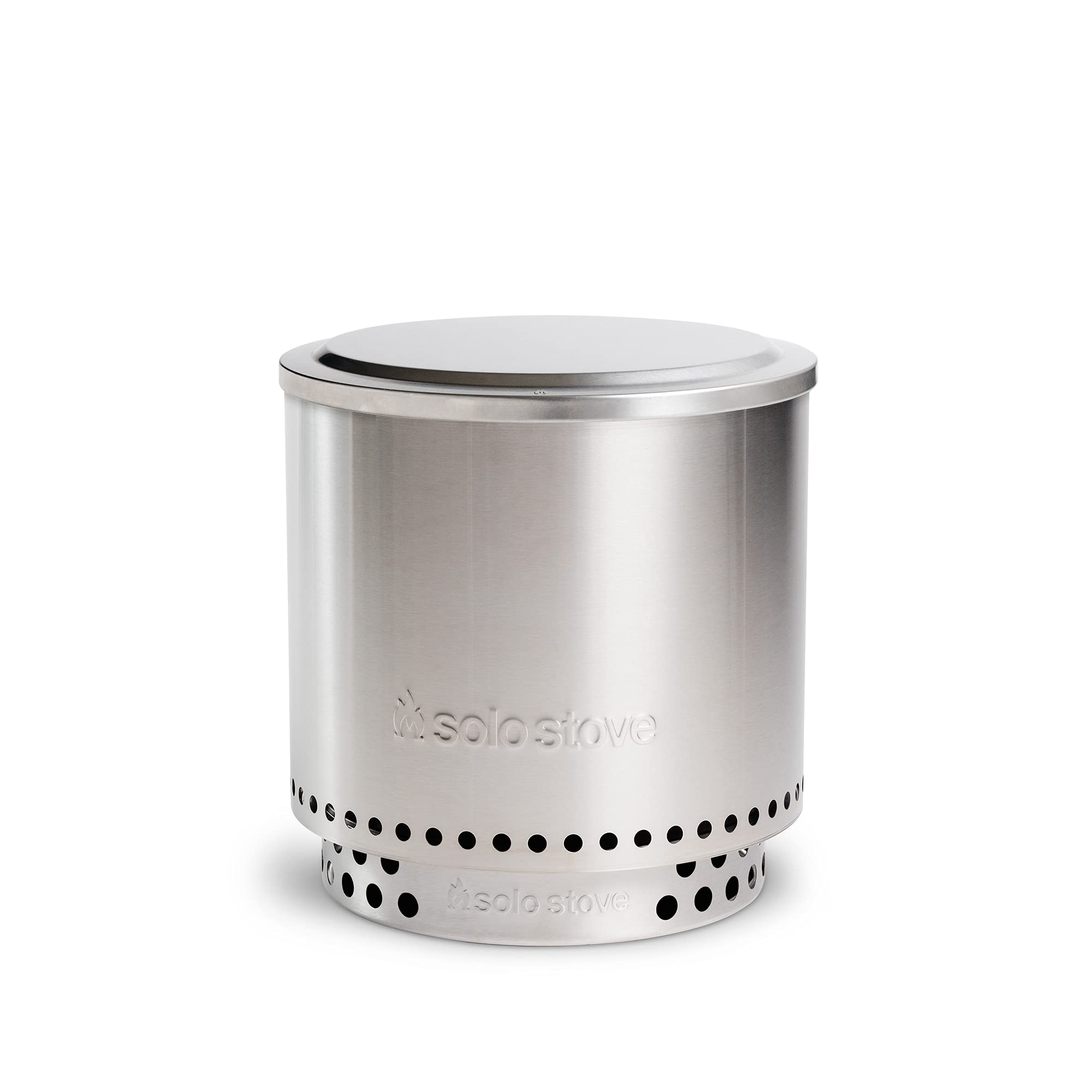 Solo Stove Ranger Lid close-up of 304 stainless steel finish and corrosion resistance