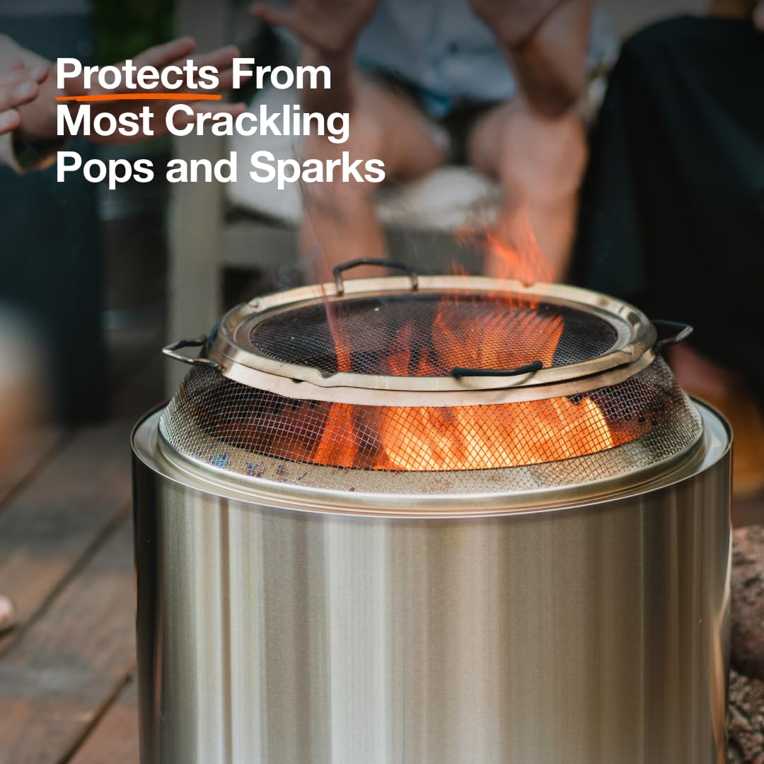 Solo Stove Ranger Shield mesh close-up showing stainless steel durability benefit