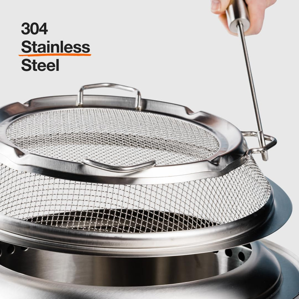 Solo Stove Ranger Shield side profile showing low-profile fit and protection benefit