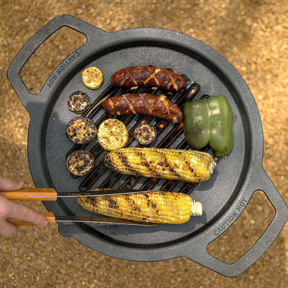 Solo Stove size comparison with hand showing portable 14.25-inch scale