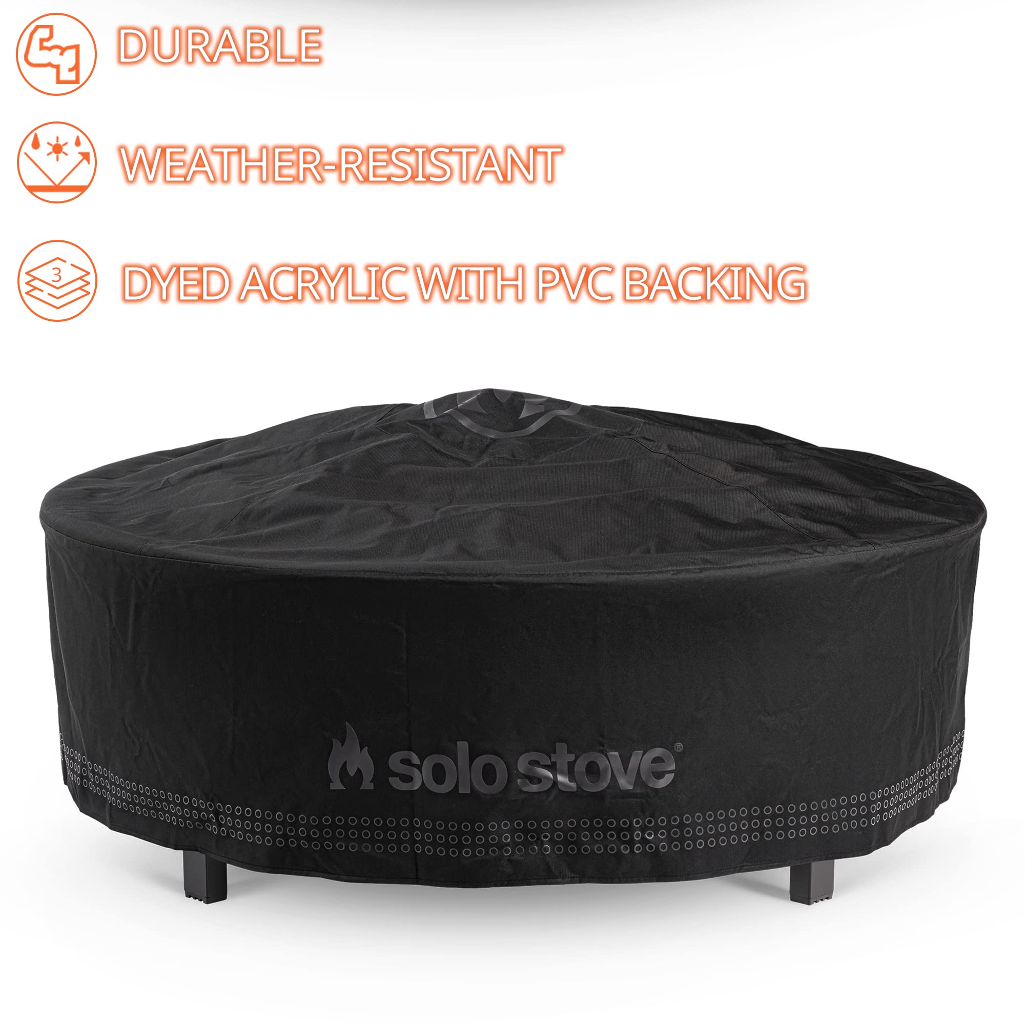 Solo Stove shelter next to measuring tape, shows accurate fit