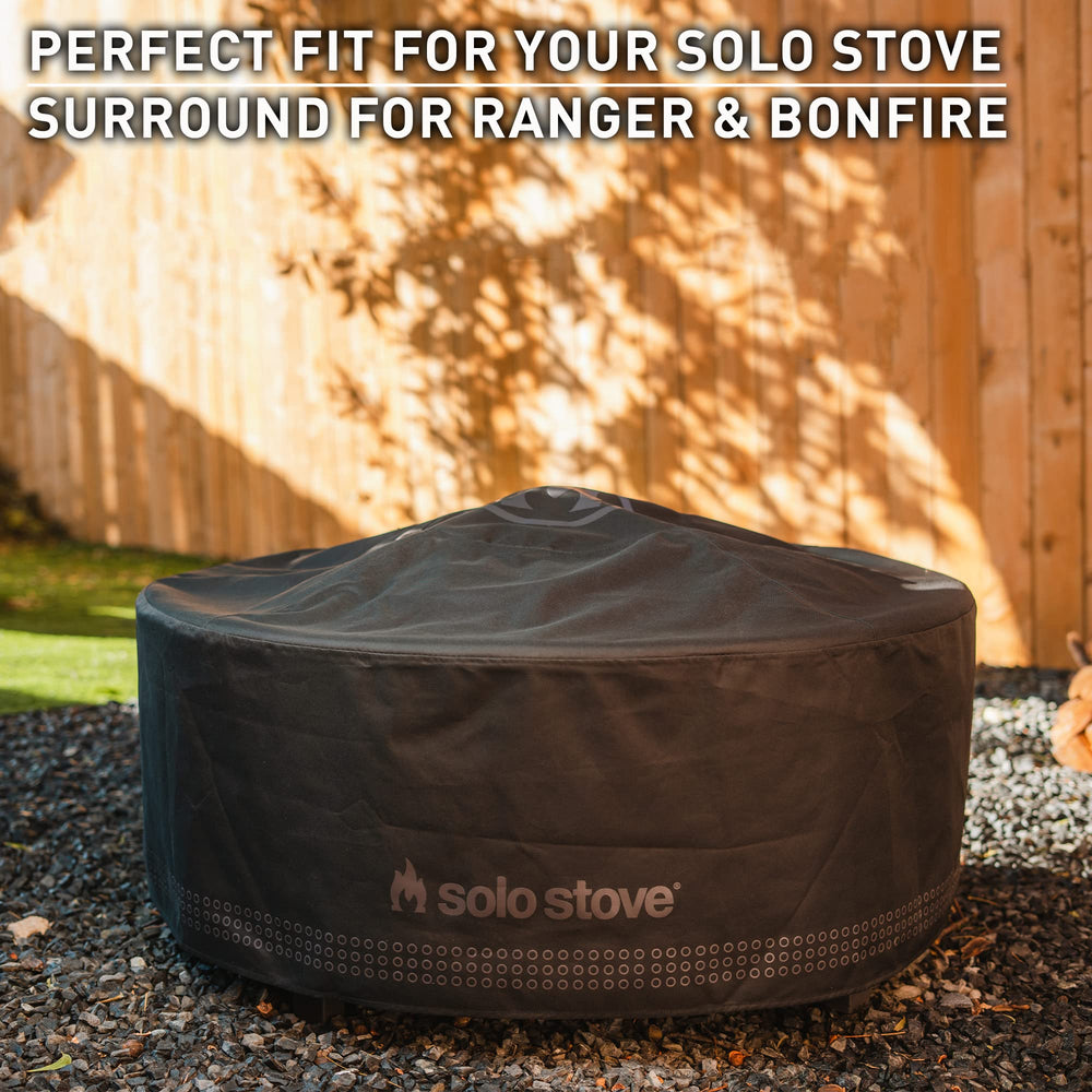 Solo Stove fabric close-up showing texture and UV-resistant benefit