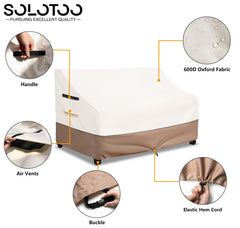 SoloToo bottom hem and buckle secure cover against wind
