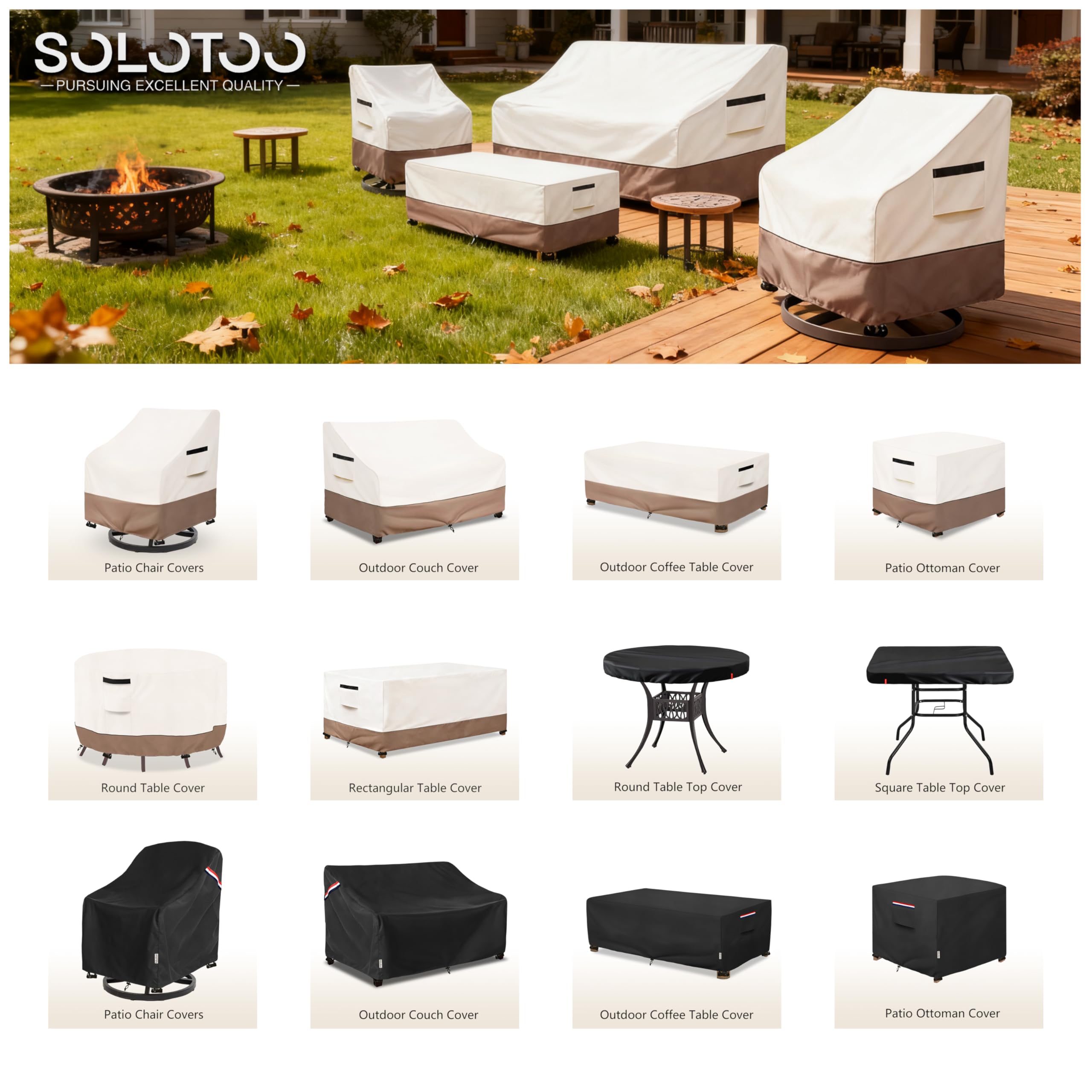 SoloToo detalle tejido Oxford resistente para durabilidad exterior