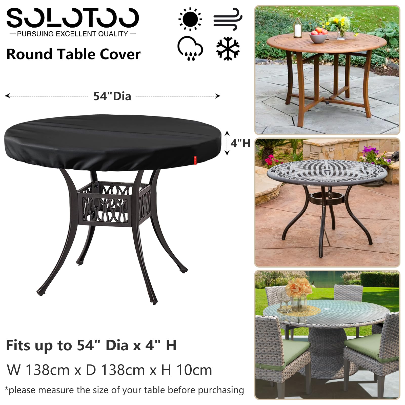SoloToo elastic hem cord detail securing cover and preventing wind lift