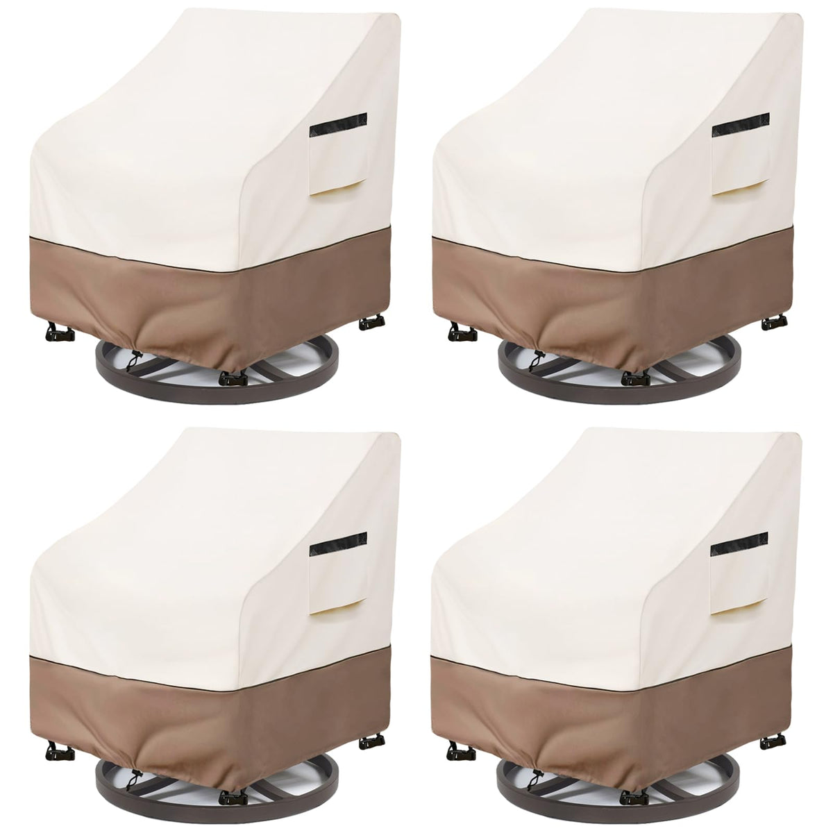 SoloToo front view cover on chair protecting furniture from weather