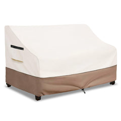 SoloToo front view of covered sofa protects from rain