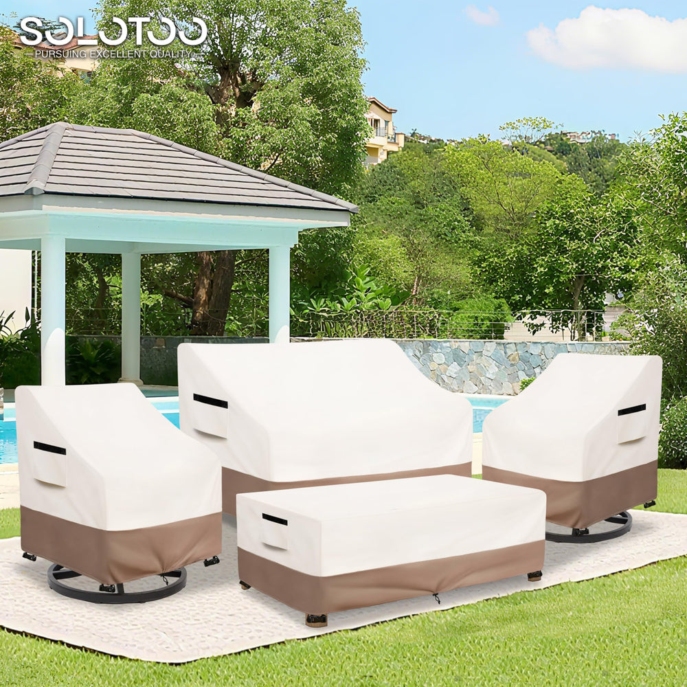 SoloToo folded covers in storage bag saving space and preventing dirt
