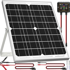 SOLPERK front view of 20W solar panel showing compact durable design and reliable charging
