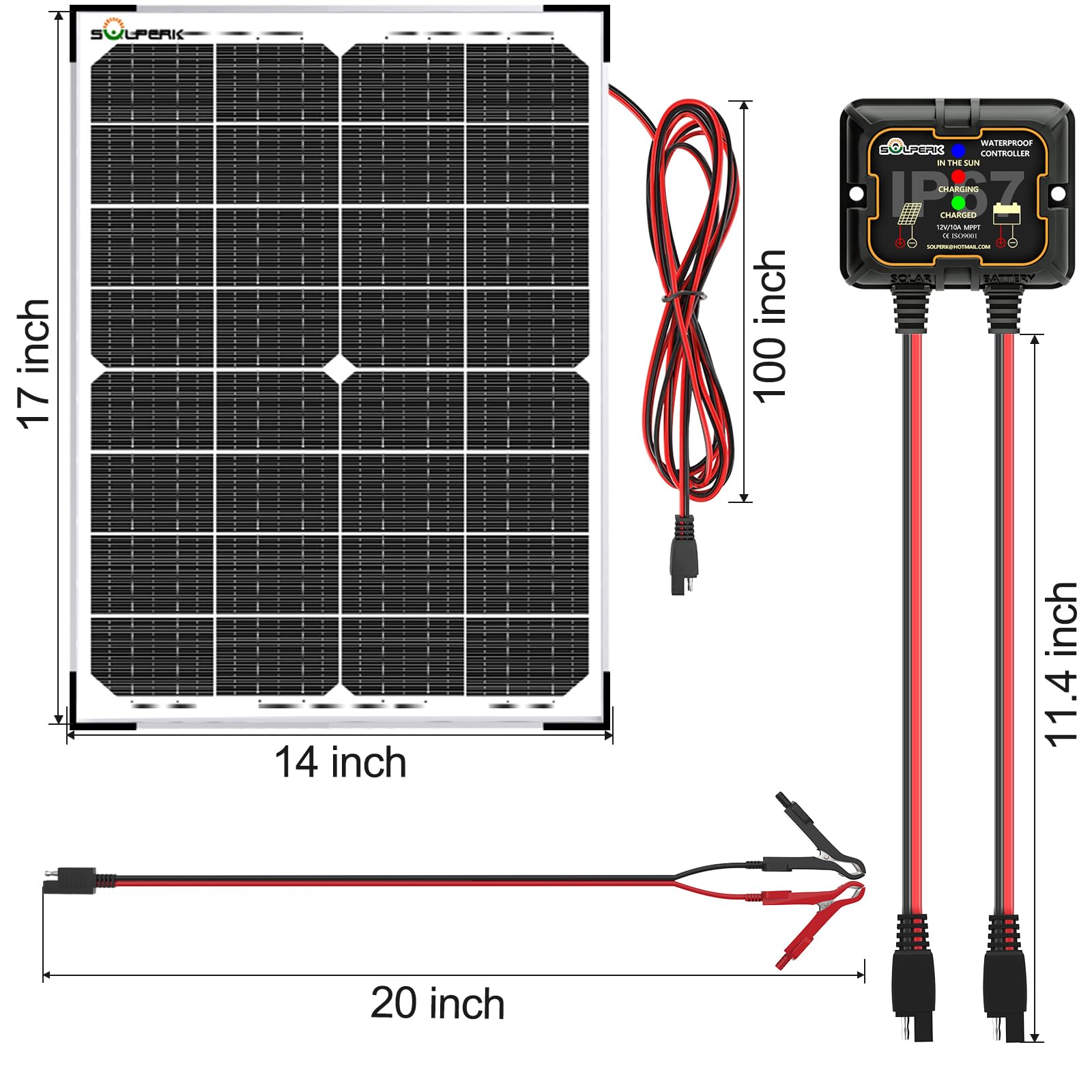 SOLPERK rooftop installation on RV demonstrating battery maintenance while traveling